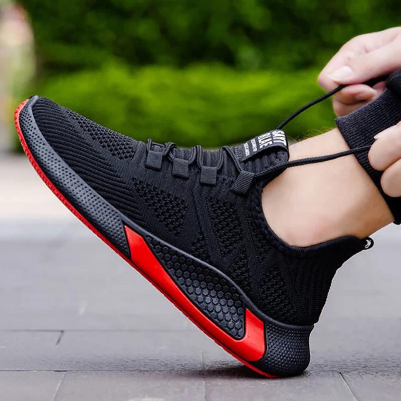 Adidași Bărbați Plasă Respirabilă Pantofi Casual Negru Alb Pantofi cu Platformă Adidași Fashion Pantofi de Lux pentru Bărbați Tenis Bărbați Mărimea 39-44