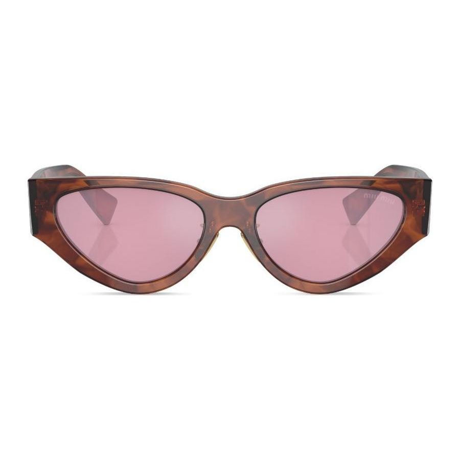 MIU MIU Cat Eye Sunglasses With Letter Logo Women Sunglasses Brown MU03ZS11Q50D