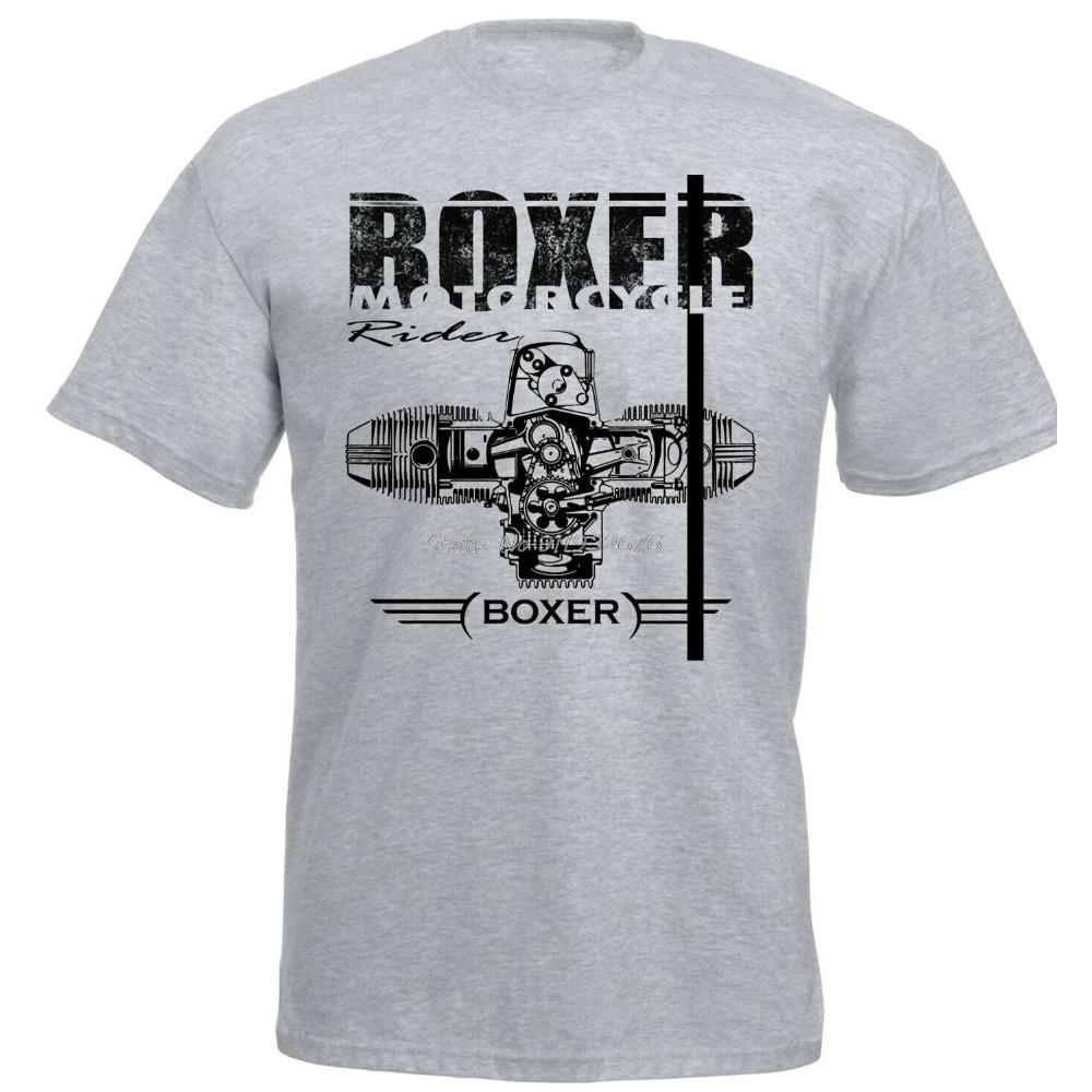 Boxer Motocyklový Motor Motorrad Závodní Tričko Módní Krátký Rukáv Ležérní Tričko Pánské Bavlněné Tričko Streetwear Harajuku
