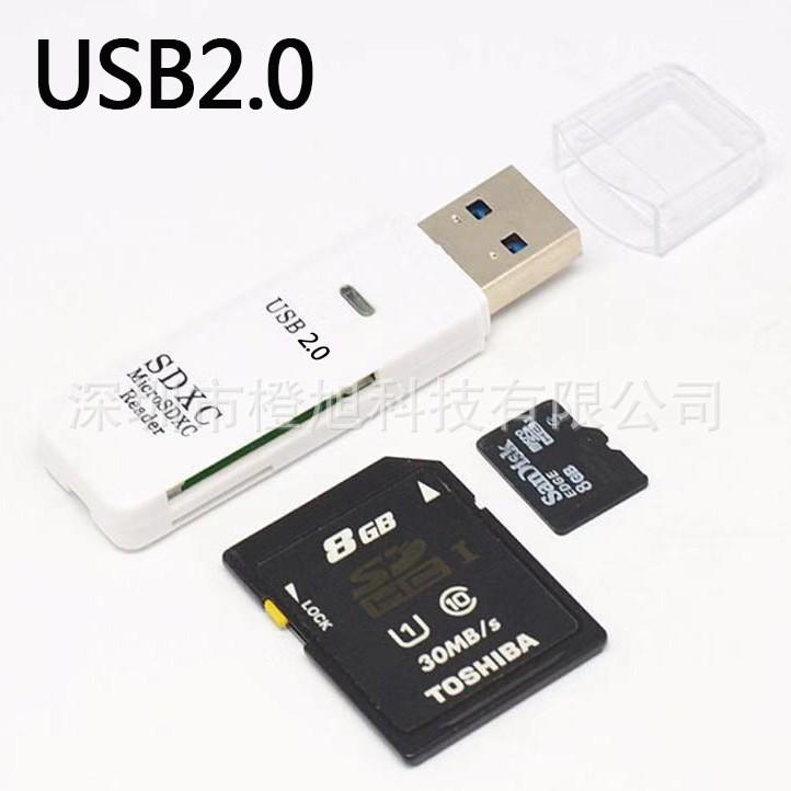 Dual SD/TF Memory Card Reader & Converter 3.0 for Computers, Cameras, Car Recorders
