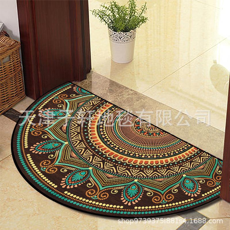 Nordic National Wind Diatom Mud Mat Bathroom Toilet Absorbent Non-slip Dirty and Easy To Clean Porch Mat