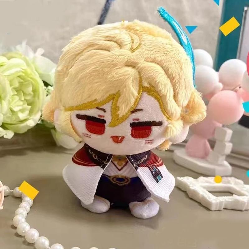 10cm Game Impact Plush Varka Durin Flins Sandrone Columbina Lauma Nefer Skirk Cute Cartoon Dolls Bag Pendant Keychain Gift