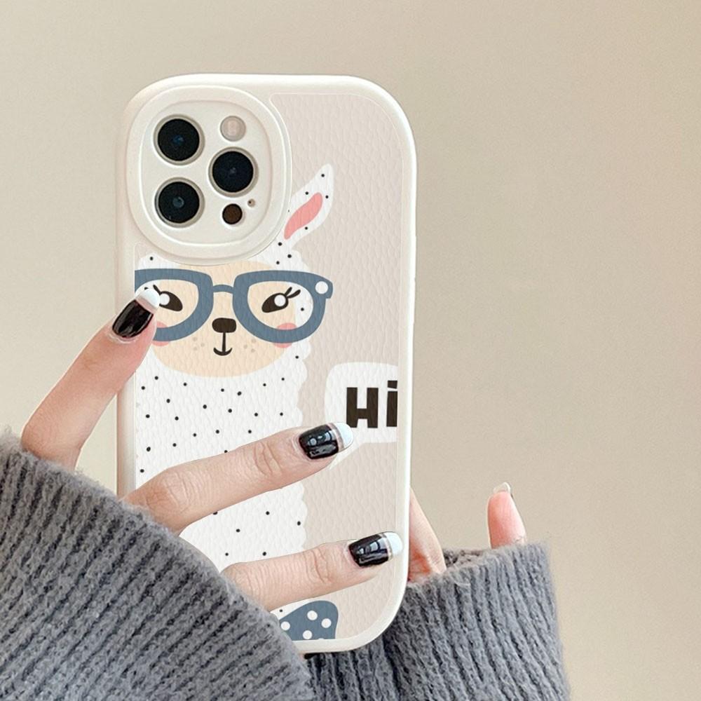 Lama Llama Alpacas Phone Case Hard Leather For IPhone 14 13 12 Mini 11 14 Pro Max Xs X Xr 7 8 Plus Fundas