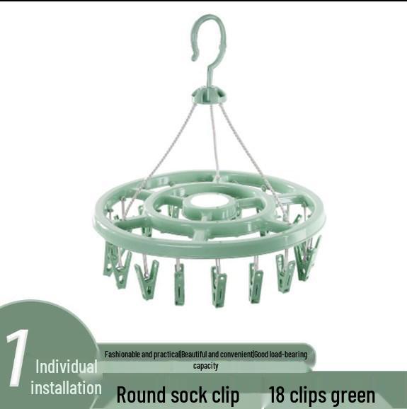 

Многозажимная ветрозащитная сушилка для одежды и носков - Идеально подходит для общежитий