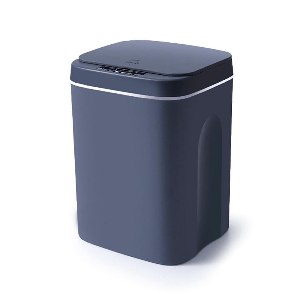 Cestino della spazzatura intelligente automatico senza contatto per bagno, WC, soggiorno, sensore wireless, bidone per rifiuti domestici, USB o a batteria