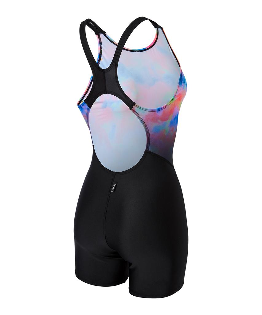 Laelliseupocheu [Rslh405 Mlt] Vanilla 3/4 Half-Body X-Back Swimsuit Multi