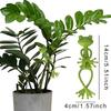 5 STÜCKE/Pack Froschform Pflanzenständer Grün Twist Garten Pflanzenstütze Verstellbare DIY Kletterpflanzenhalter Gartenaccessoire ZYF