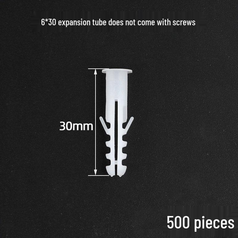 Plastic Expansion Tube Set with Screws and Rubber Plugs (5-12mm)