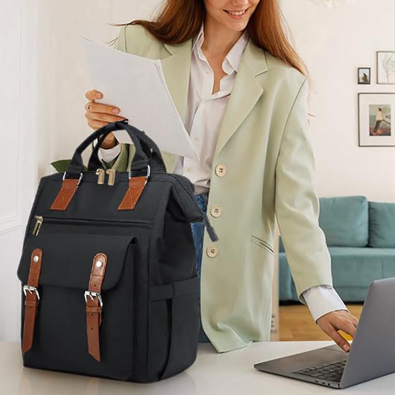 New Large Capacity College Backpack, Stylish Niche Commuter Bag, Mommy Business Travel Daypack for Women