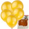 Metallic Gold Chrome Mirror Balloons For Birthday First Birthday Wedding 5 Pcs