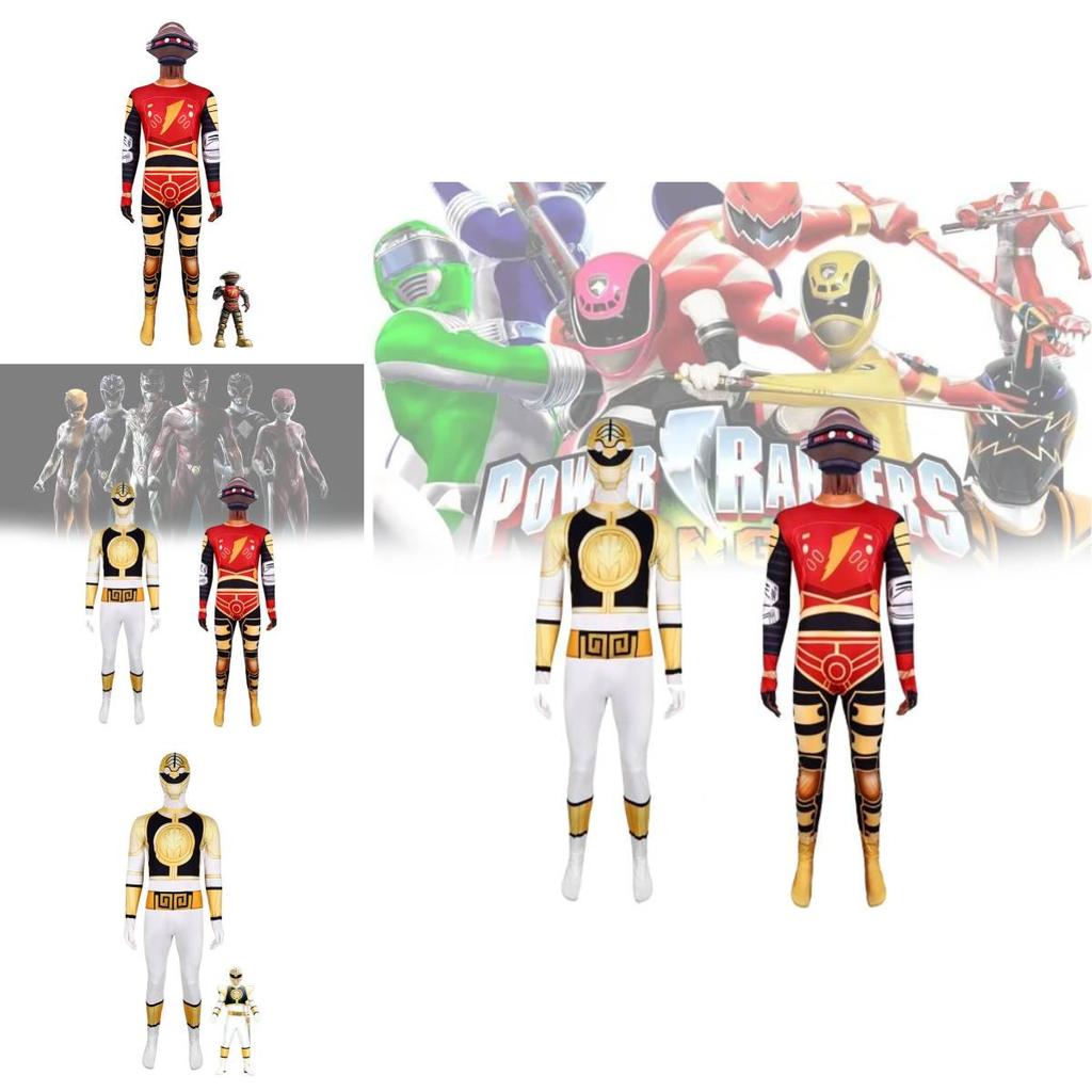Mighty Morphin Power Rangers Dinosaur Cosplay Suit For Kids Halloween Costume Party