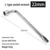 Retractable Car Tire Repair Kit with 17, 19, 21, 23 mm Wrench and Socket Tools