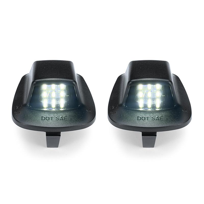2Pcs For Dodge Dakota Pickup 1997-2010 Mitsubishi Raider 2006-2009 White LED Number License Plate Light Replace OEM 55055292
