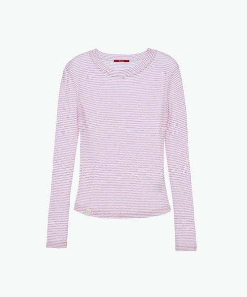 HAINT Wool Tencel Stripe T-Shirt_2Colors