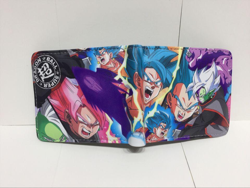 Anime Son Goku Wallet PU Waterproof Coin Purse Portable Foldable Cool Multifunctional Card Holder Coin Purse Gift