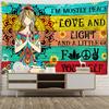 Seven Chakras Tapestry Wall Hanging Psychedelic Witchcraft Hippie Aesthetics Home Decor Meditation Room