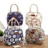 Canvas Lunch Bag Handheld Tote For Office Workers And Students With Zipper Closure