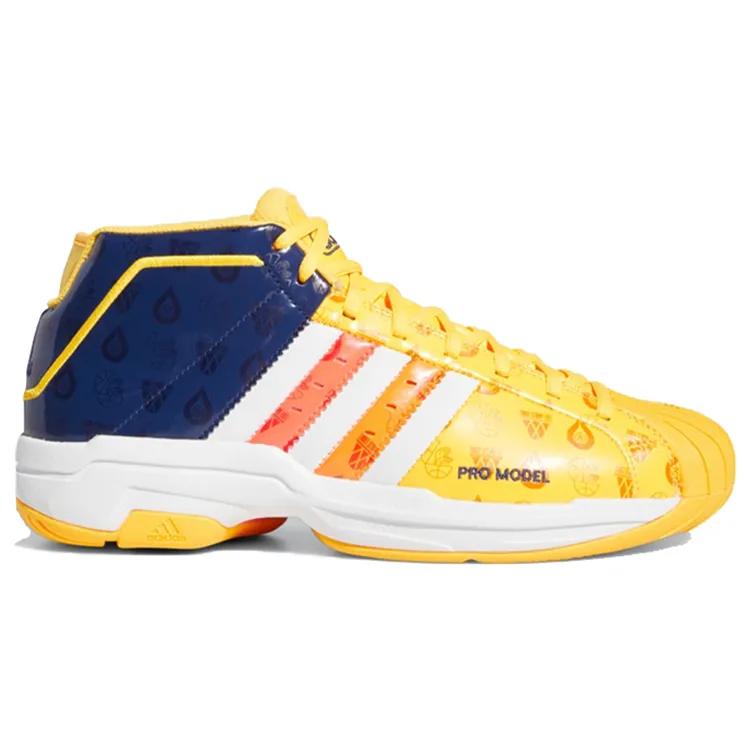 Adidas Pro Model 2G 'Signal Orange Indigo' (Unisex) Tech Indigo / Cloud White / Signal Pink Basketball Shoes FV8387