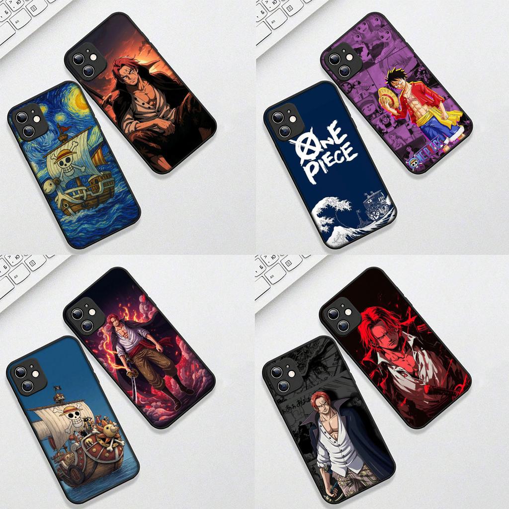 for Motorola Moto G82 G20 G22 G23 G32 G8 G7 G9 Power Plus G41 G30 G71 E22 E13 E20 E32 Case Shanks Red Hair One Pieces Luffy