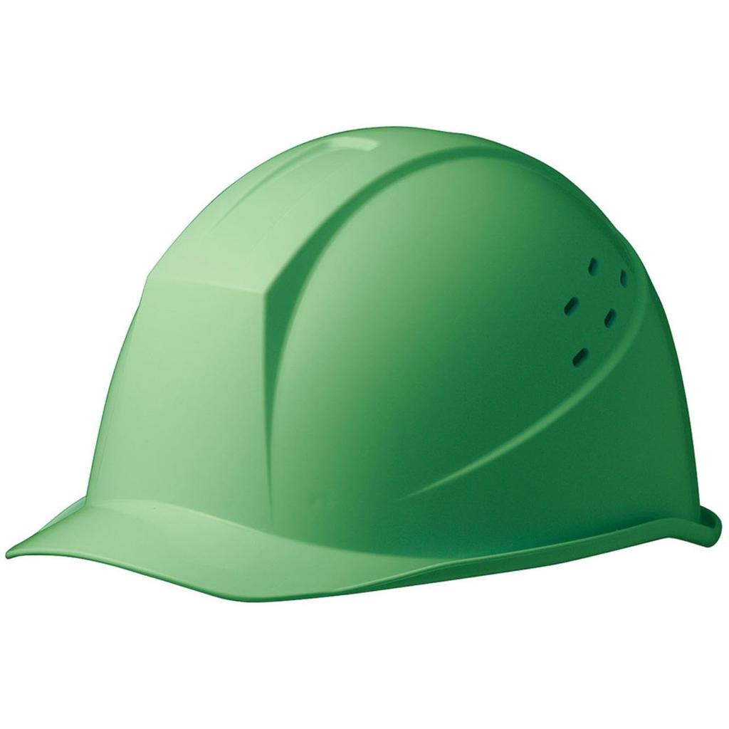 Midori Anzen SC11BV RA Moss ABS Construction with Ventilation Rain and Design Helmet, Green, Holes, Guard, Anti-Slip