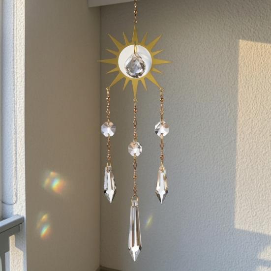 Large Sun Crystal Sun Chime Prism Catcher Wind Sun