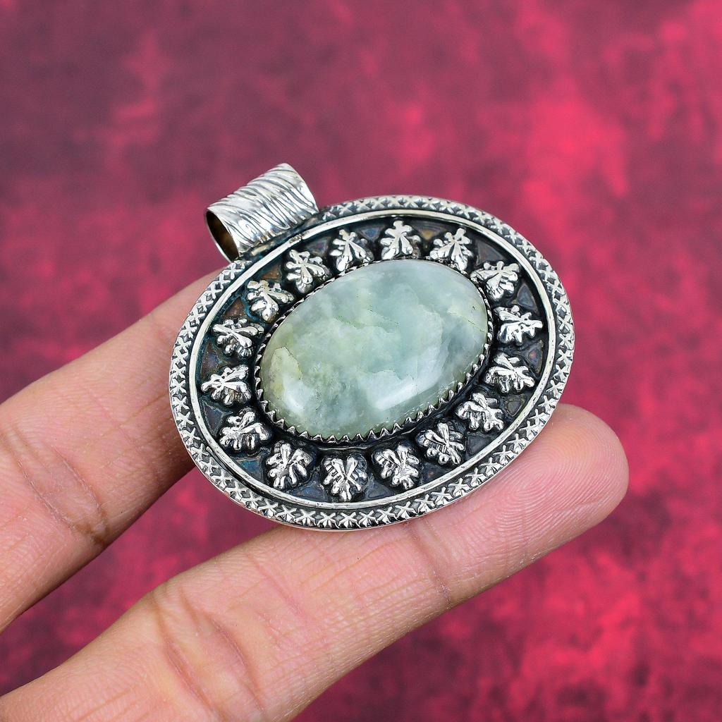 Aquamrine Pendant, 925 Solid Sterling Silver Gemstone Jewelry, Handmade Pendant, For Thanksgiving