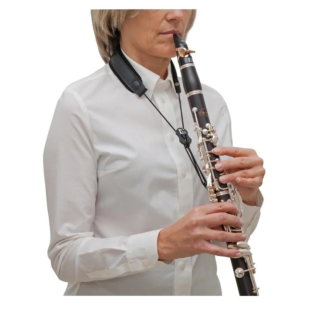 BG LEATHER ELASTIC Strap for BbSib Clarinet C23E