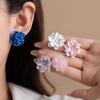 Luxury Camellia Earrings Exquisite Petals Earrings Fashion Flower Earrings  For Women Girls
