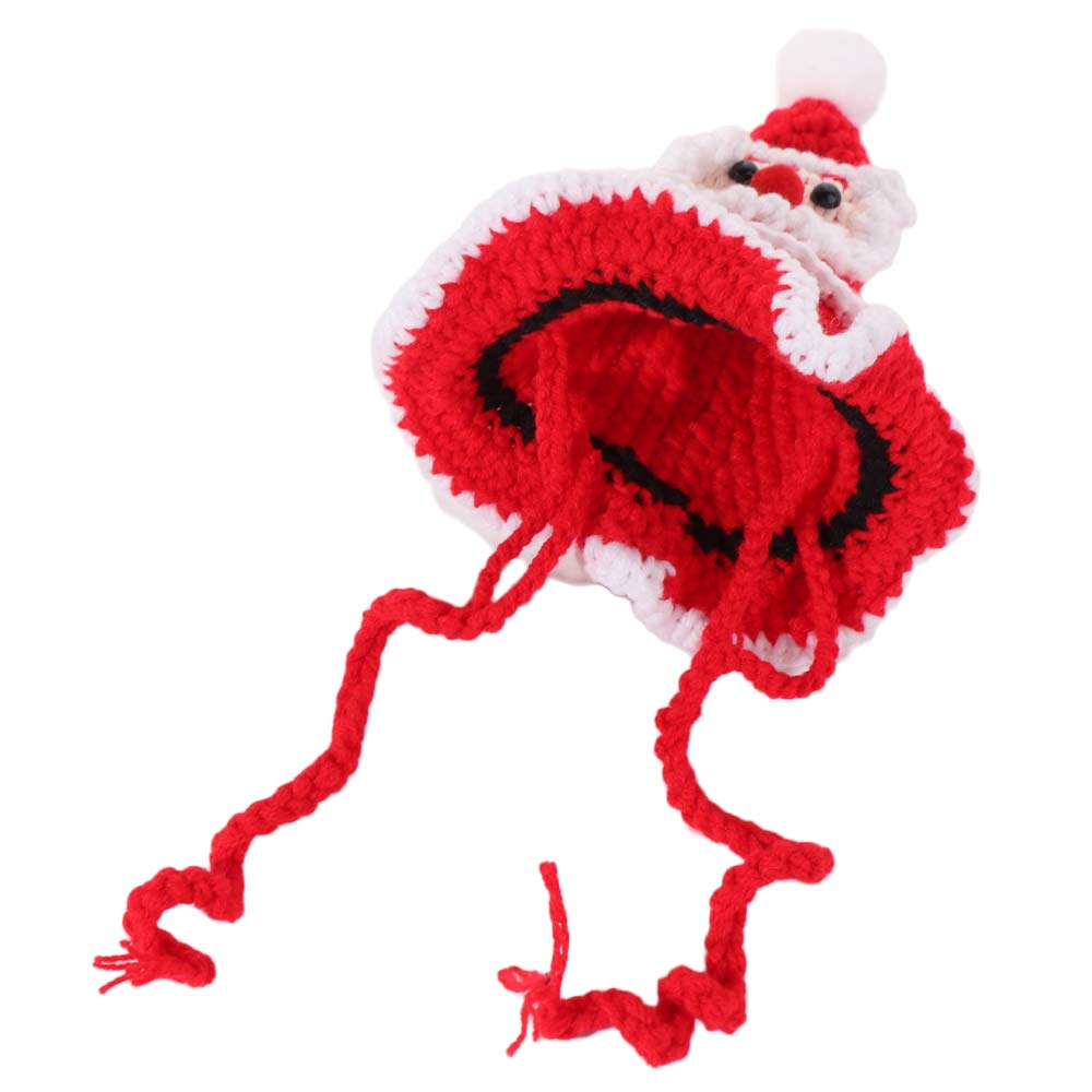 Cute Cat Knitted  Hat Comfortable Pet Cosplay Hat Pet Accessories Dog Christmas Tree Hat  Party