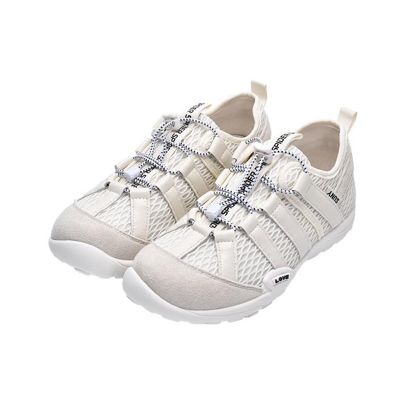 Leather Casual Sports Board Shoes Mesh Breathable Big Head Ugly Cute Soft Sole Outdoor Mountaineering Moral Training Shoes Women 2025 New