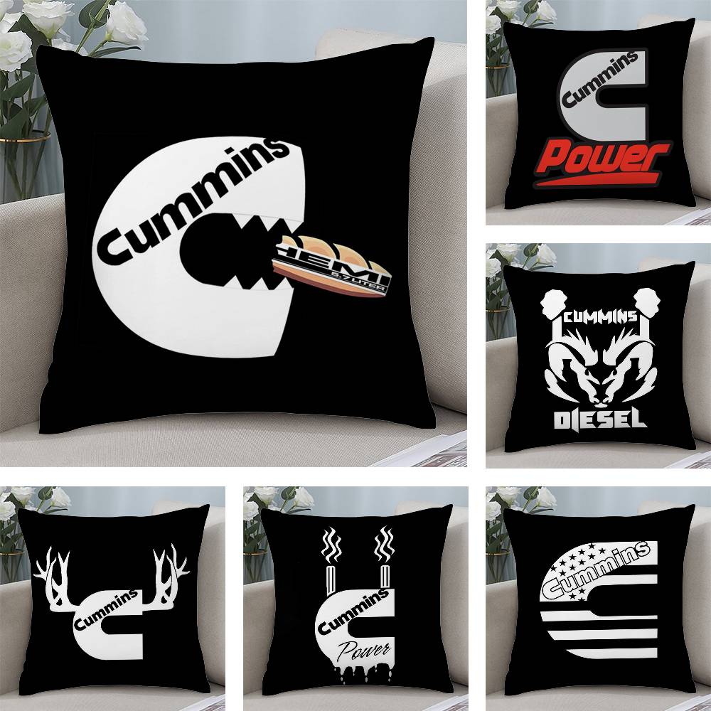 Gas Fueled Engine C-CumminsS Pillow Case Plush Fabric Soft Double Sided Print Home Sofa High Quality Cushion Cover Throw