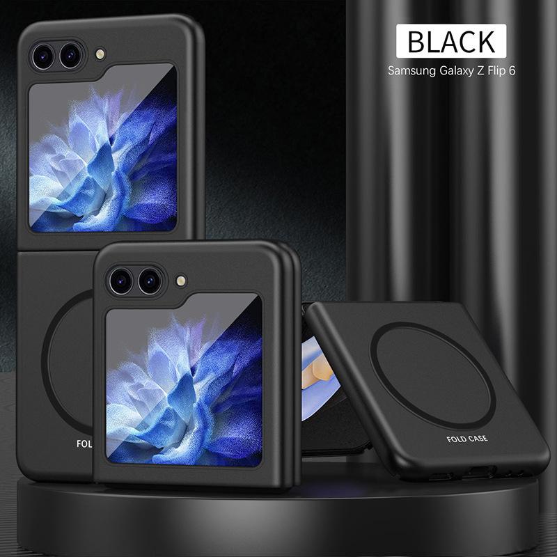 Suitable for Samsung Galaxy Z Flip8 phone case, magnetic skin-feel, foldable screen, full protection, anti-drop cover