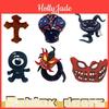 New Design Roblox El Goblino Red Monster Plush Toy With Earrings 28cm Height