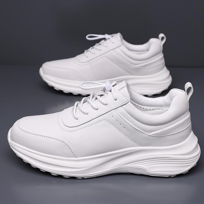 Soft-sole Anti-slip Men Sneakers Fashion Casual Mens Shoes Outdoor Male Sports Shoes Leisure Walk Leather Trainers Walking Shoes