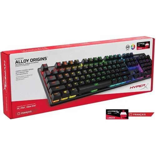 Tastiera gaming meccanica - hyperx - alloy origins - nero - cablata - tecnologia meccanica