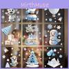 Christmas Snowman Tree Window Art Pvc Static Stickers Set Decorations Christmas