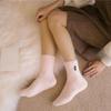 Winter Embroidery Deer Thickening Cotton Women Socks Plush Warm Funny Sleep Cute Sock