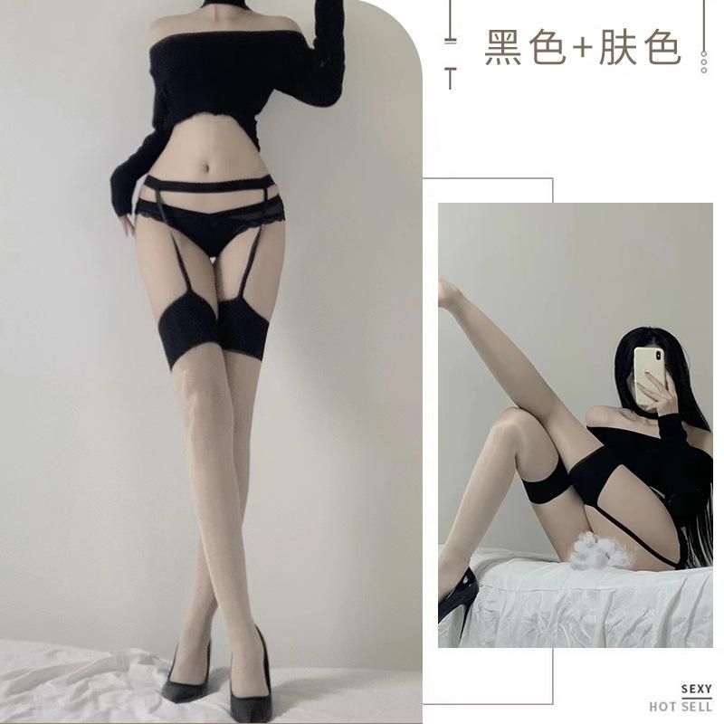 Sexy underwear women's Japanese stockings JK black silk stockings nightclub mood pure desire sexy one-piece socks A