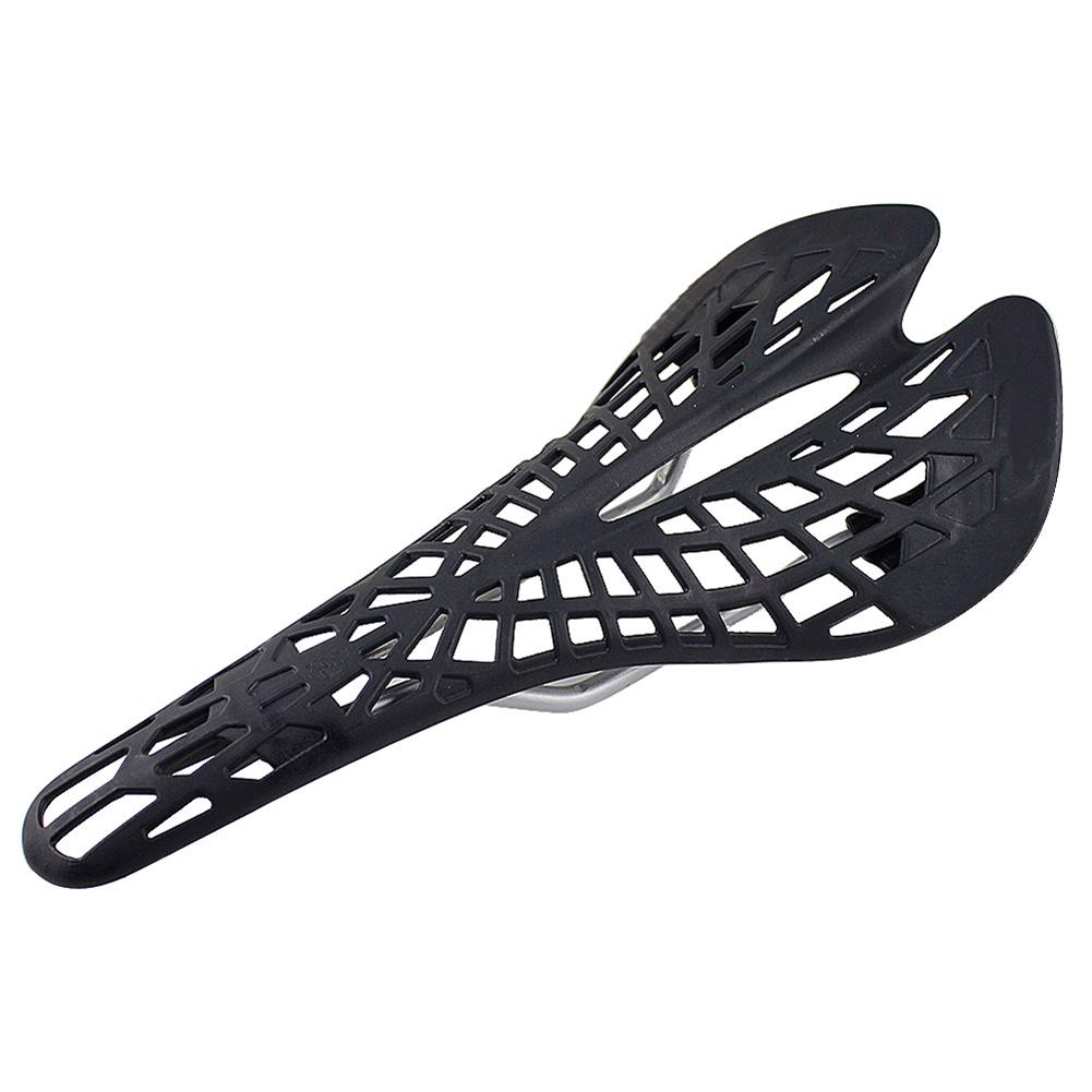 Bicycle Hollow Out Seat Cushion Bike Spider Web Seat Lightweight Bike Saddle Comfortable Bicycle Seat Cushion for MTB Road Bike чёрный