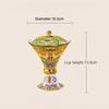BEPAN 1PC Enamel Color Household Small Teacup Chinese Bone China Milk Tea Cup Tall Supply Bowl Ceramic Gorgeous Style Household Goods