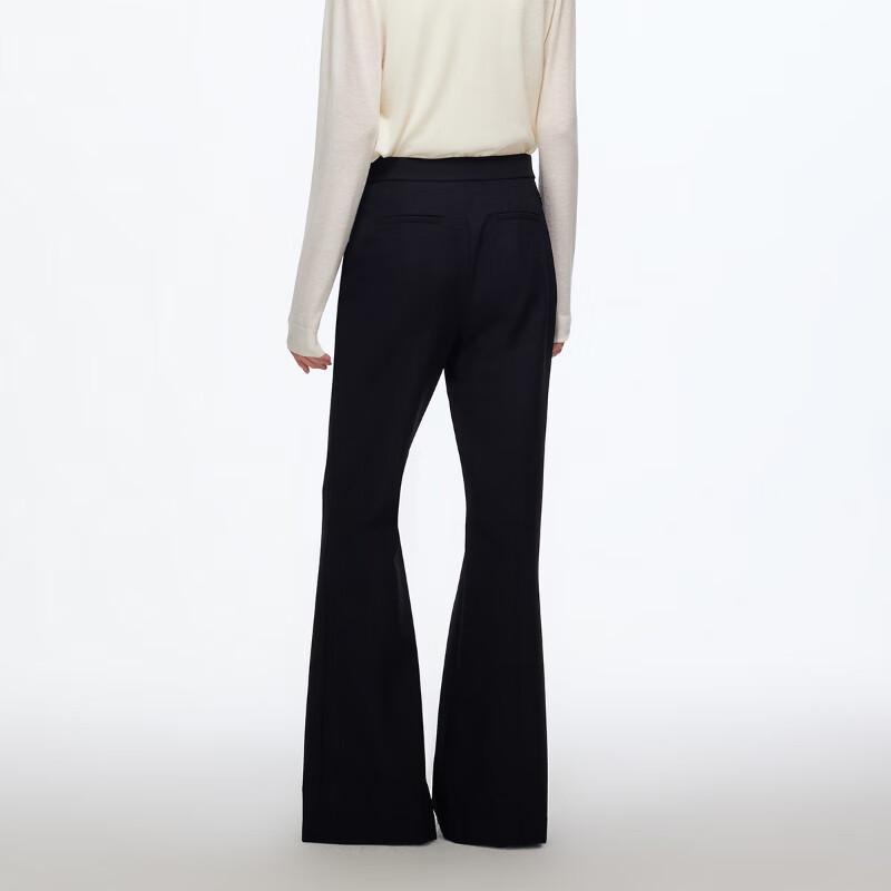 VEROMODA 2025 Autumn/Winter High-Waist Metal-Trim Micro-Flare Pants