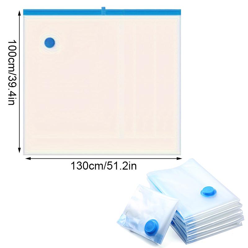 1PC sac de vid pentru pilota sac transparent de compresie în vid, pungă de organizare pentru îmbrăcăminte îngroșată, sac de depozitare pentru uz casnic, pompare