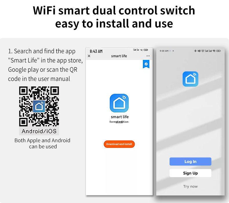 Zigbee Smart Glass Switch, Brazil Standard, Alexa-Compatible Wireless Touch Control, Zero Fire Version