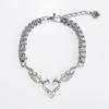 Fashionable Titanium Steel Totem Heart-Shaped Pendant Trendy Men Women Instagram Hip-Hop Accessories Party Jewelry Accessories