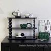 Retro Holzbecher & Kosmetik-Organizer - Mehrschichtiger Ausstellungsständer