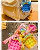 Cartoon Heart Bear Squeeze Toy Keychain - Cute Stress Relief Gift for Couples