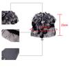 Winter Women's Warm Fashion Thick Wool Hat Rex Rabbit Fur Hat Knitted with Side Flower Hat