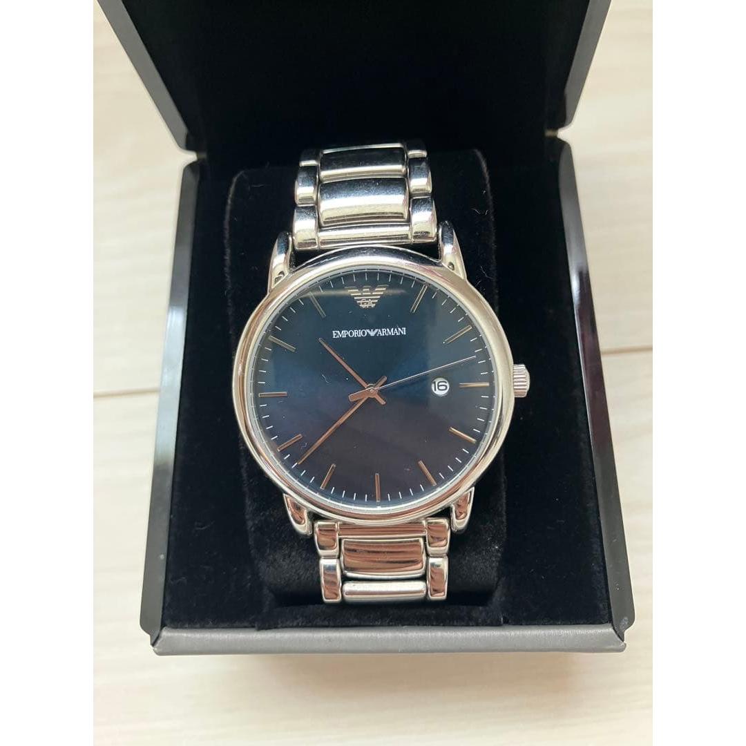 Used [Final price] EMPORIO ARMANI wristwatch AR11089 with box manual