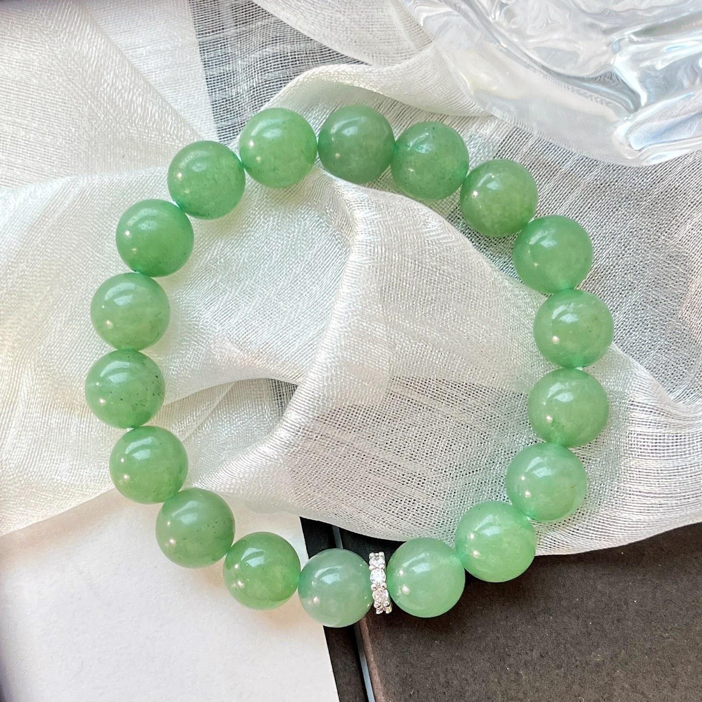 10Mm Summer Refreshing Dongling Jade Bracelet Bracelet