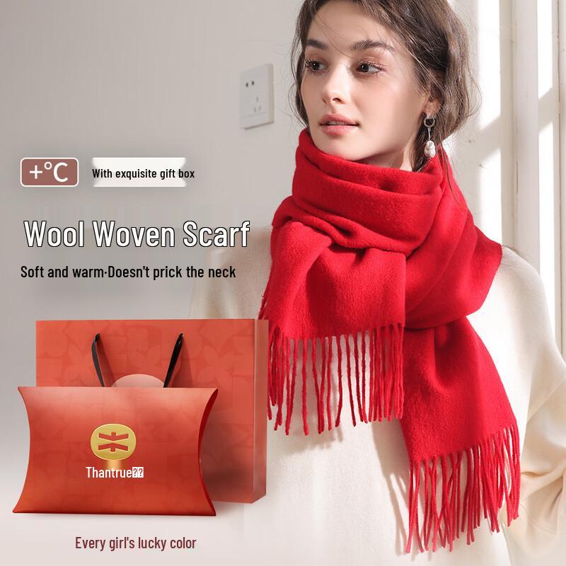ZHENXIANG Women's 100% Pure Wool Scarf